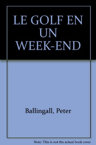 golf, nouvelle édition