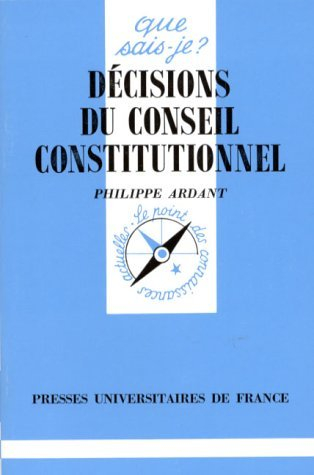Décisions du Conseil constitutionnel
