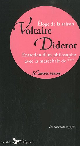 Voltaire, Diderot : écrits, entretiens et discours
