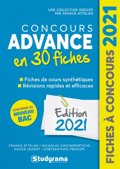 Concours advance en 30 fiches