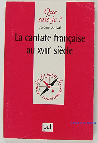 La cantate française au XVIIIe siècle