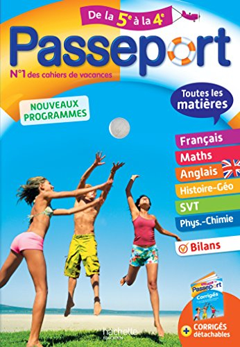 Passeport de la 5e à la 4e : toutes les matières : nouveaux programmes