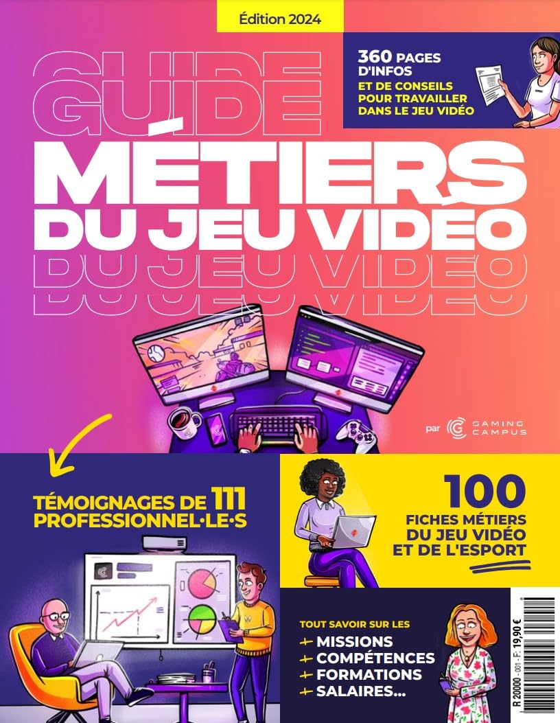Guide des Métiers du Jeu Vidéo et de l'Esport - Edition 2024