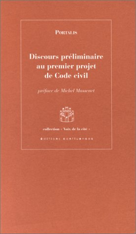 Discours préliminaire au premier projet de code civil
