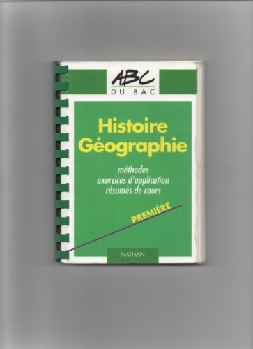 Histoire, géographie : première