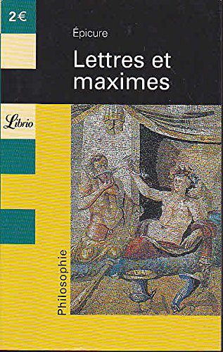 lettres et maximes