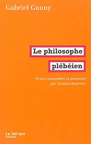 Le philosophe plébéien