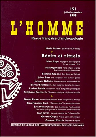 Homme (L'), n° 151. Récits et rituels