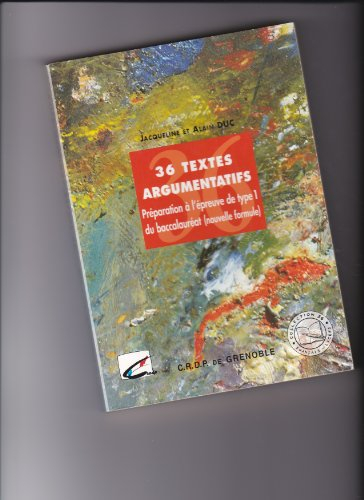 36 textes argumentatifs