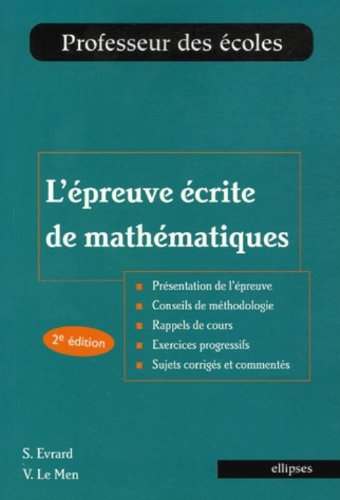 L'épreuve écrite de mathématiques