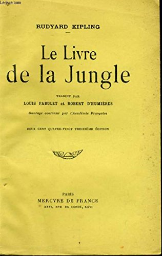 le livre de la jungle