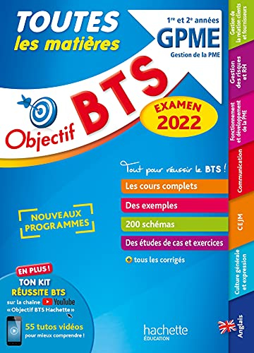 BTS GPME, gestion de la PME, 1re et 2e années : toutes les matières : examen 2022, nouveaux programm