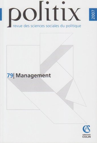 Politix, n° 79. Management