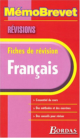 Français : fiches de révision