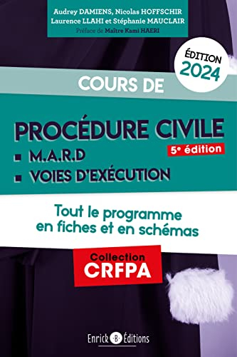 Cours de procédure civile et modes alternatifs de règlement des différends 2024: Tout le programme e