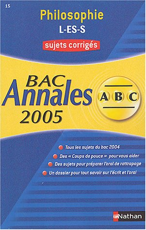 Philo L, ES, S : corrigés