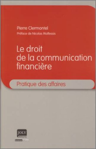 Le droit de la communication financière