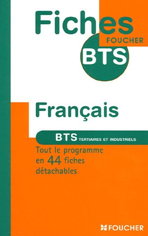 Français : BTS tertiaires et industriels