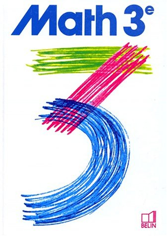 mathématiques, 3e, livre de l'élève
