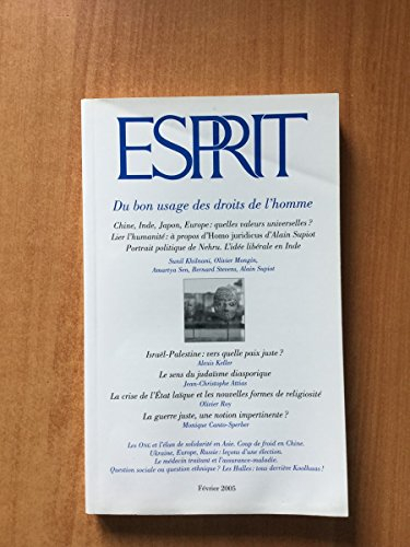 Esprit, n° 312. Du bon usage des droits de l'homme