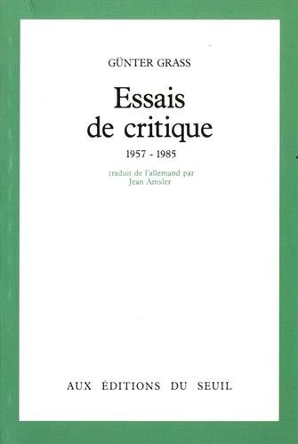 Essais de critique : 1957-1985