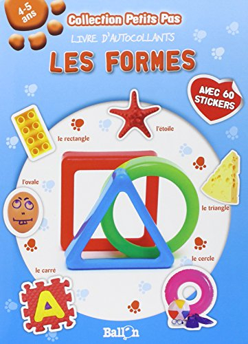 Les formes : livre d'autocollants : 4-5 ans
