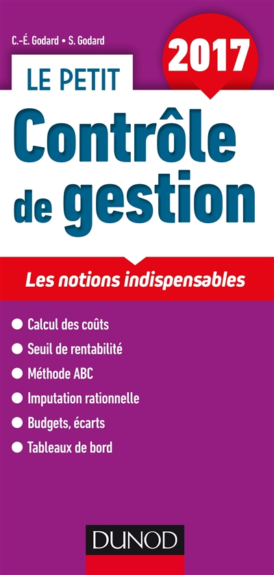 Le petit contrôle de gestion 2017 : les notions indispensables