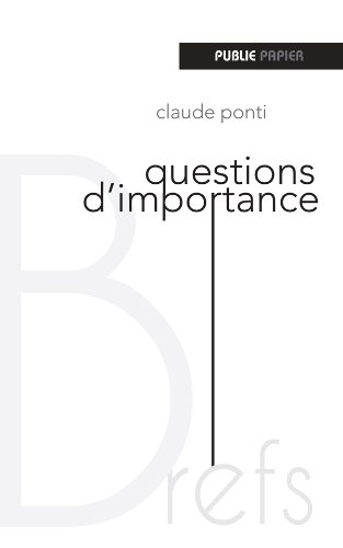 Questions d'importance