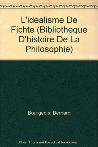 L'idéalisme de Fichte