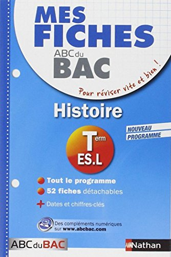 Histoire, terminale ES, L : nouveau programme