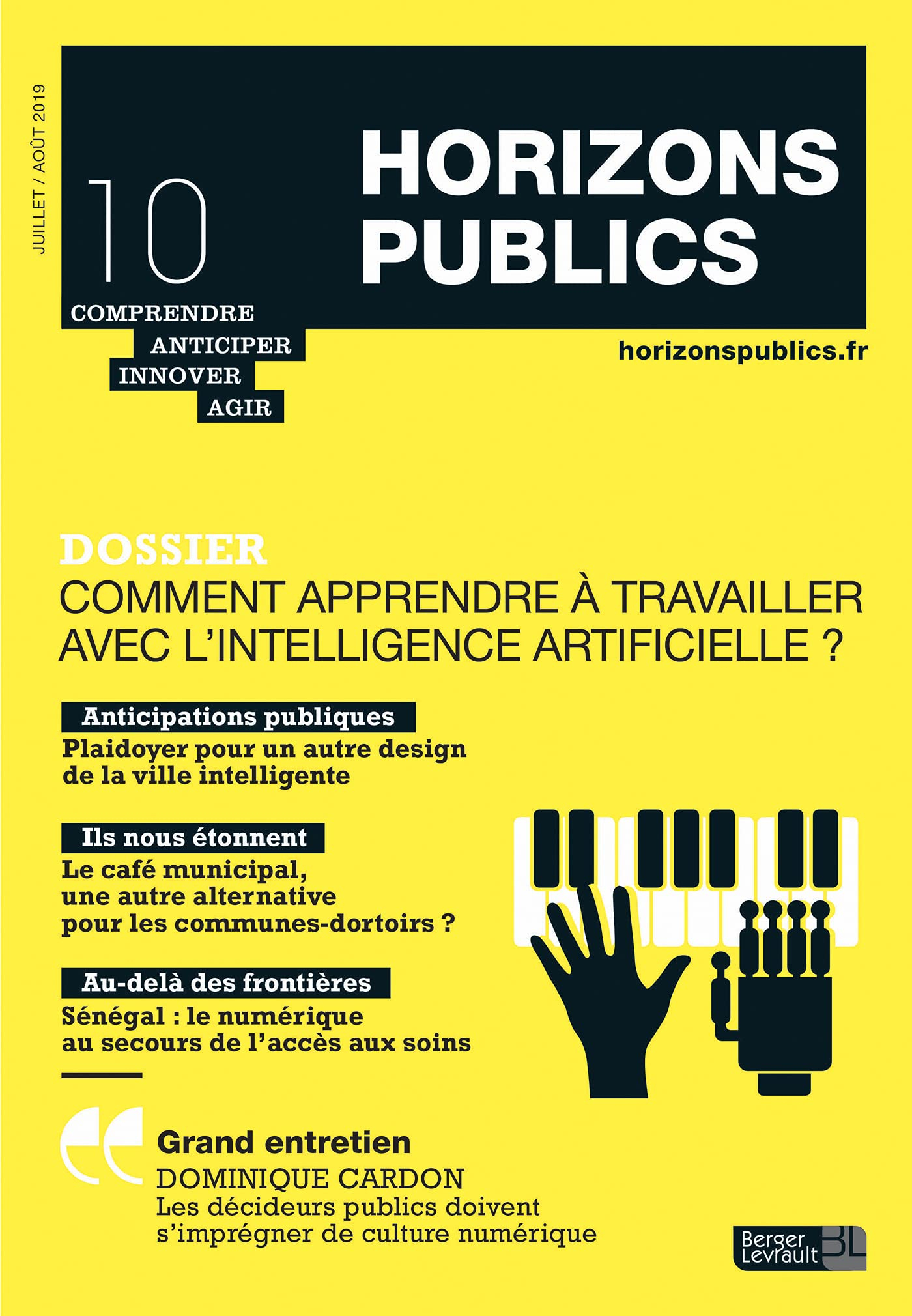 Comment apprendre à travailler avec l'intelligence artificielle: Horizons publics no 10 juillet-août