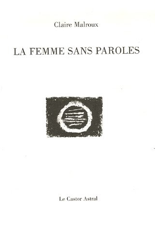 La femme sans paroles