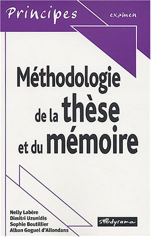 méthodologie de la thèse et du mémoire