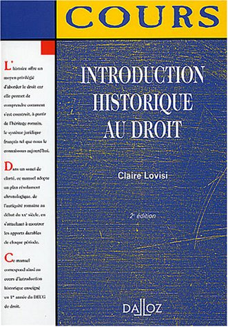 Introduction historique au droit