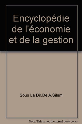 encyclopédie de l'économie et de la gestion