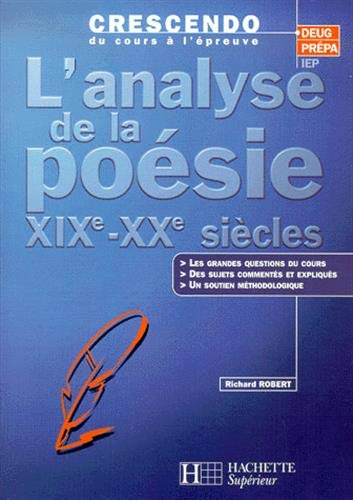 L'analyse de la poésie : XIXe-XXe siècles
