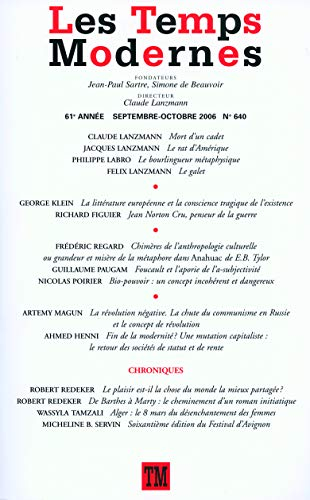 Temps modernes (Les), n° 640