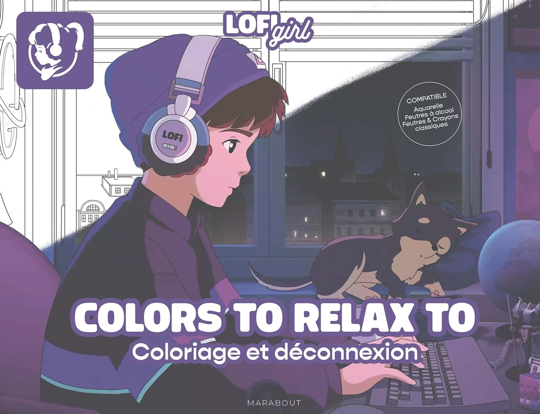 Colors to relax Lofi Girl : Coloriage de déconnexion