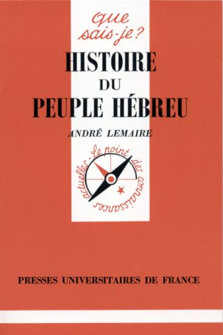histoire du peuple hébreu, 4e édition