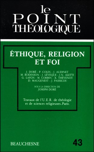 Ethique, religion et foi