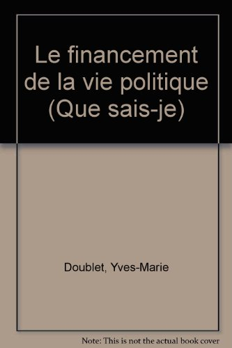 le financement de la vie politique