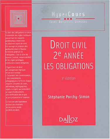 Droit civil 2e année : les obligations