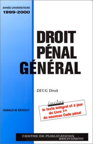 droit pénal général