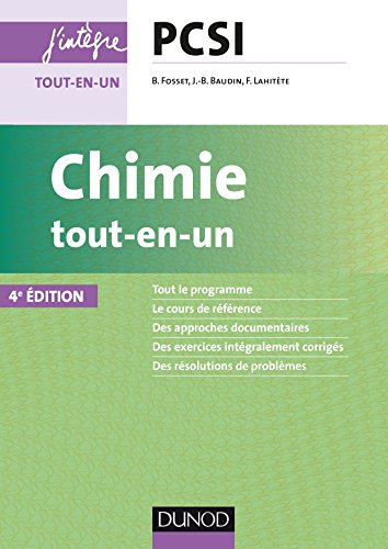 Chimie tout-en-un, PCSI