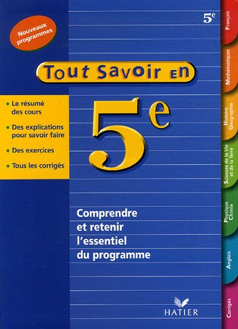 tout savoir en 5e