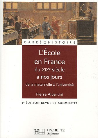 L'école en France, du XIXe siècle à nos jours : de la maternelle à l'université