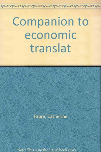 A companion to economic translation
