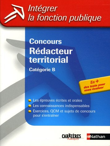 Concours rédacteur territorial : catégorie B : concours externe