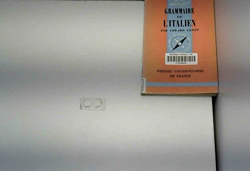 Grammaire de l'italien