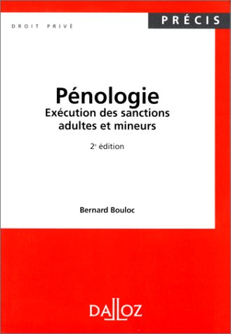 pénologie, 2e édition